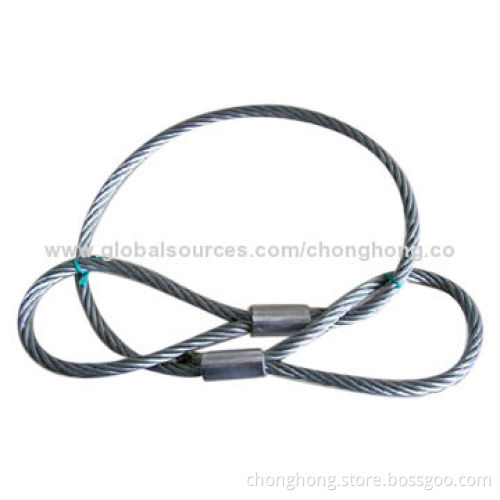 Galvanized Steel Wire Rope Sling, Customized Designs Welcomed
